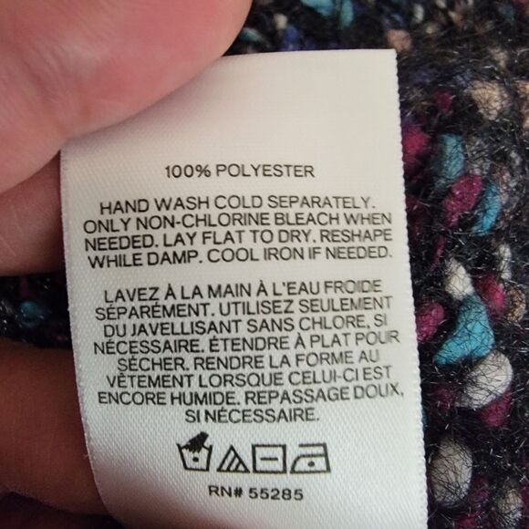 Express cowl neck oversized eyelash sweater small - Picture 9 of 9